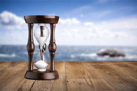 Time, clock, sand.