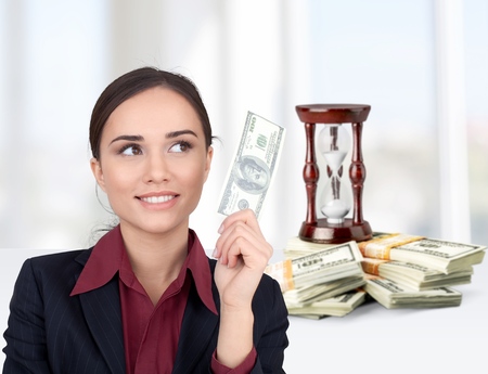 Currency, Time, Hourglass.