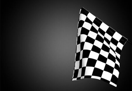 Checkered Flag, Flag, Auto Racing.の写真素材