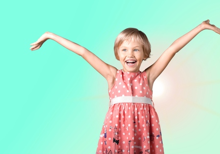 Child, Confetti, Party.の写真素材