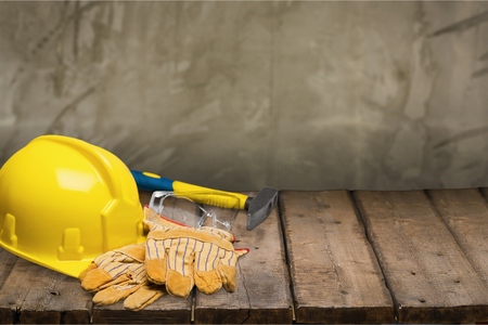 Work Tool, Hardhat, Repairing.の写真素材