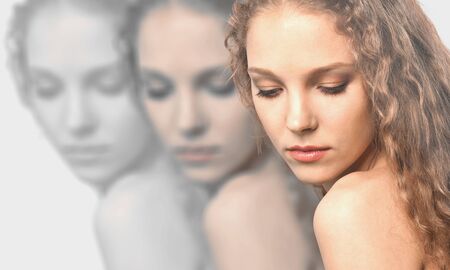 Human Hair, Beauty, Women.の写真素材