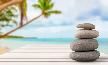 Stone, Balance, Zen-like.の写真素材