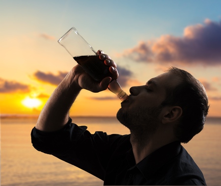 Alcoholism, alcohol, alcoholic.の写真素材