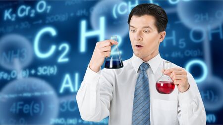 Man, chemistry, test.