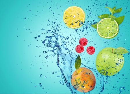 Splashing, splash, water.の写真素材