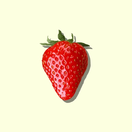 Strawberry, Summer, Isolated.の写真素材