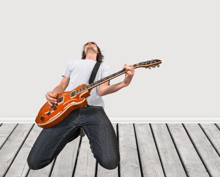 Guitarist, Pop Musician, Guitar.の写真素材