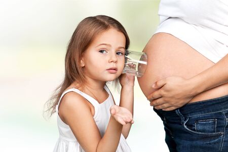 Pregnant, expecting, birth.の写真素材