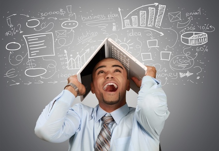 Beach, Business, Laptop.の写真素材