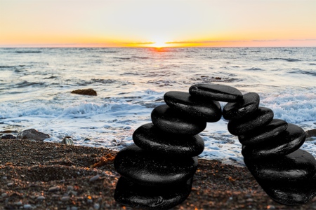 Stone, Bridge, Balance.の写真素材