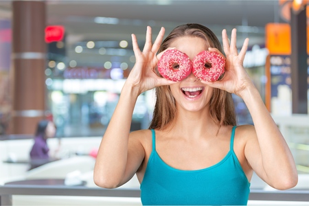 Women, Humor, Vegetable.の写真素材