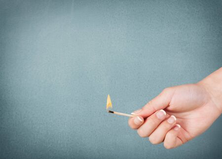 Match, closeup, isolated.