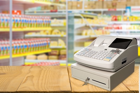 Cash Register, Coin, Cash Box.の写真素材