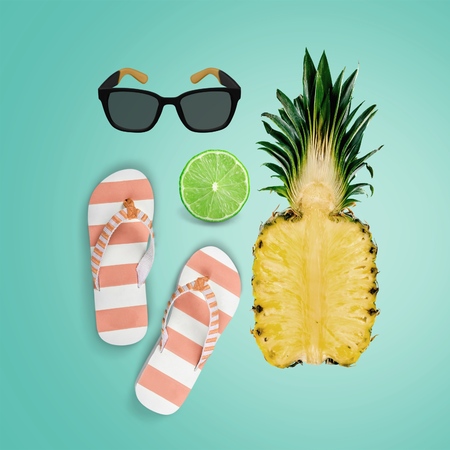 Summer, beach, fashion.の写真素材
