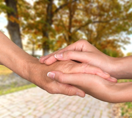 Human Hand, Care, Nursing Home.の写真素材