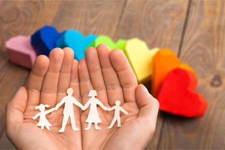 Family, Human Hand, Protection.の写真素材