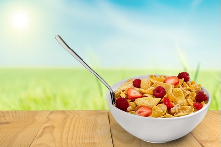 Cereal, Bowl, Breakfast.の写真素材