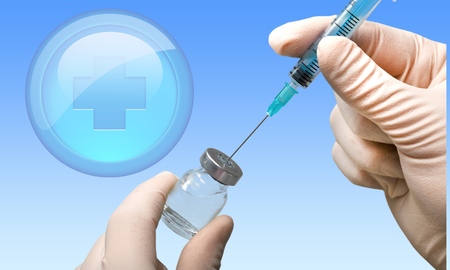 Vaccination, Syringe, Medicine.の写真素材