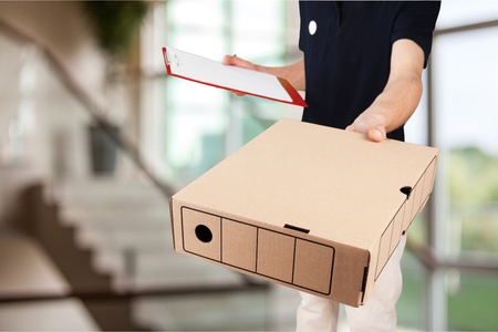 Package, Delivering, Messenger.の写真素材