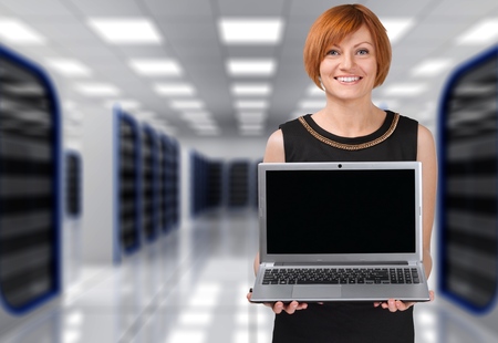 Laptop, Women, Business.