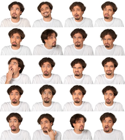 Facial Expression, Human Face, Men.の写真素材