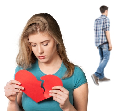 Heart, sad, woman.