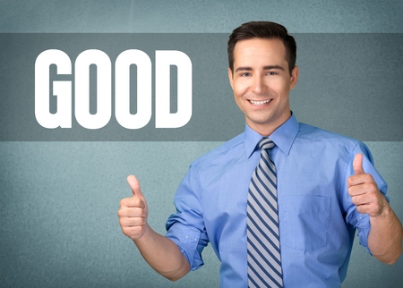 Men, Thumbs Up, Business.の写真素材