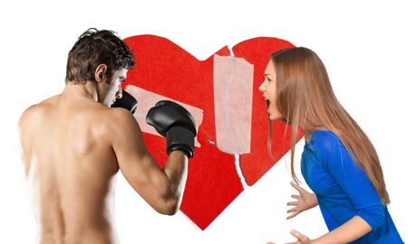 Arguing, Shouting, Couple.の写真素材