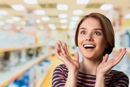 Surprise, Women, Ecstatic.の写真素材