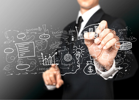Business, graph, icon.の写真素材