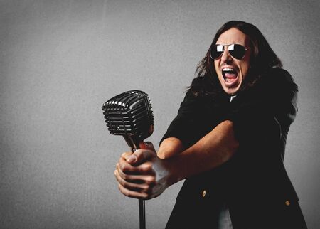 Singing, singer, male.