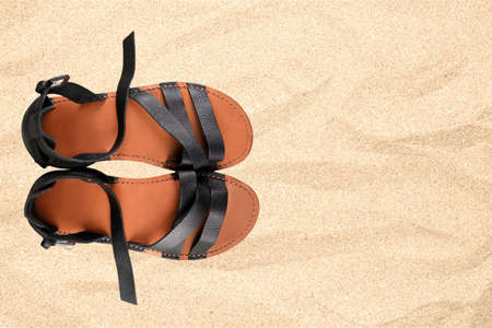 Sandal, Shoe, Isolated.の写真素材