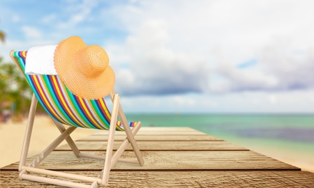 Beach, lounger, chair.