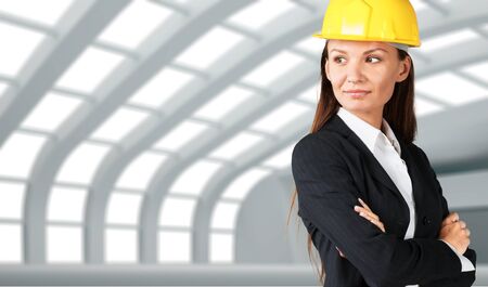 Construction, Architect, Woman.の写真素材