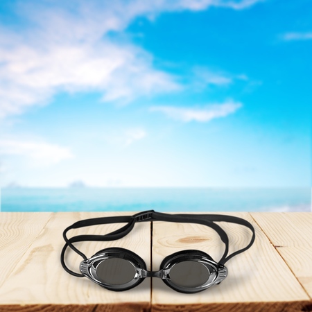 Swimming Goggles, Swimming, Isolated.の写真素材
