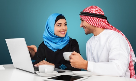 Arab, arabic, business.の写真素材