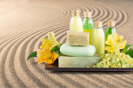 Bar Of Soap, Spa Treatment, Cosmetics.の写真素材