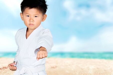 Karate, Child, Tae Kwon Do.の写真素材