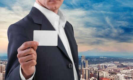 Business Card, Greeting, Business.の写真素材