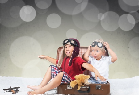 Travel, traveler, kid.の写真素材