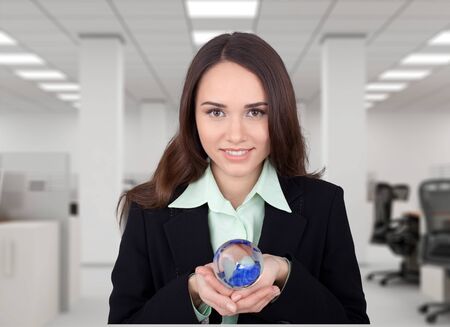 Globe, Women, Earth.の写真素材