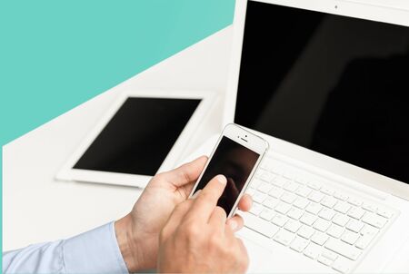 Tablet, people, person.の写真素材