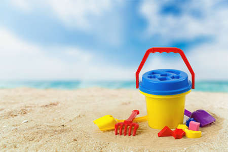 Toy, Beach, Bucket.の写真素材