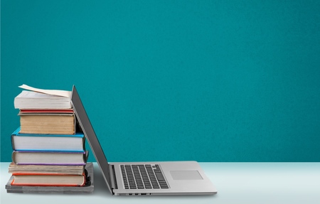 Book, Education, Laptop.の写真素材