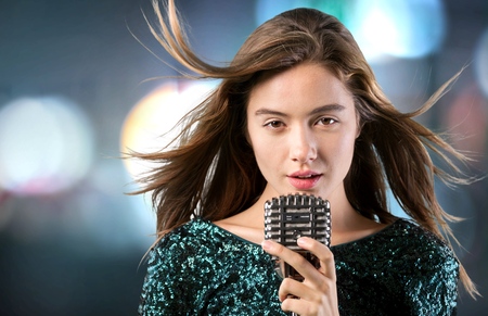 Singer, music, singing.