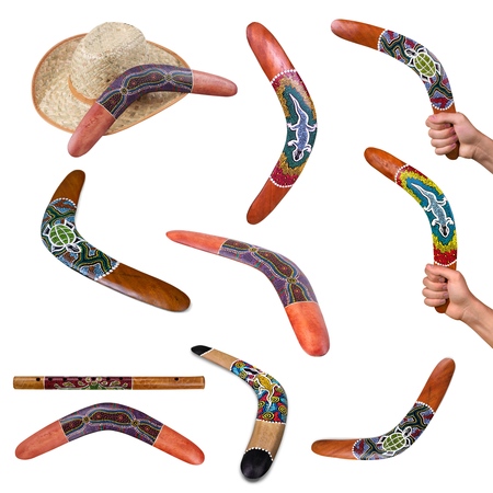 Boomerang, Australia, Aboriginal.の写真素材