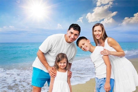 Beach, summer, group.