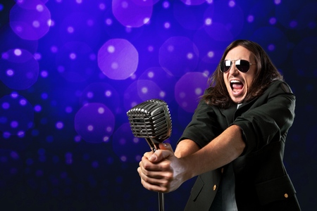 Singing, singer, male.