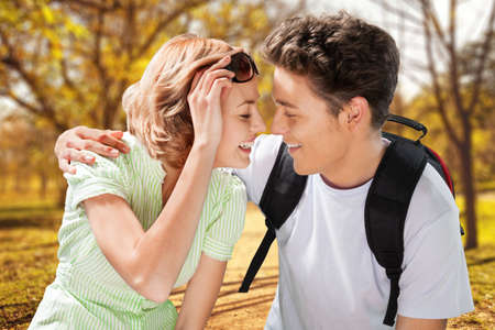 Tourist, Friendship, Travel.の写真素材